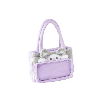 Rosyposy Rabbit Fur Shoulder Bag Women's Multicolor