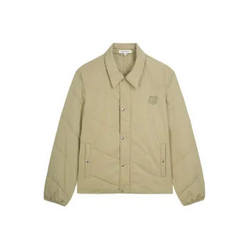 Maison Kitsune Bold Fox Head Quilted Snapped Jacket