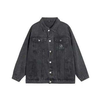 Antioffice Denim Jacket Men's Black