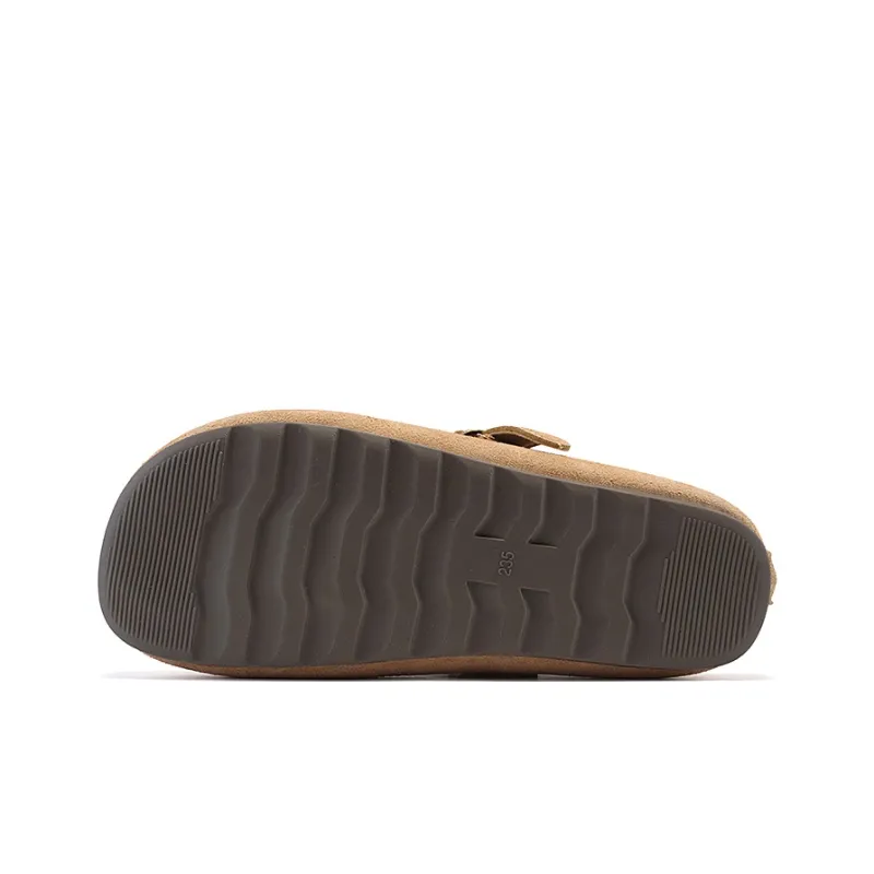 Lin Feng Cork Sole Closed Toe Slippers Women's-9