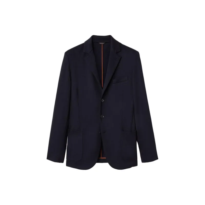 Loro Piana Business Suit Coat Men's Marine Blue-0