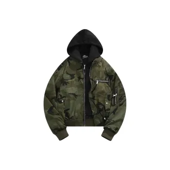 FORCEPULR Jackets Coats Unisex Distressed Camouflage
