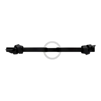 SAINT LAURENT Nappa Leather, Sterling Silver Bracelets Unisex Black