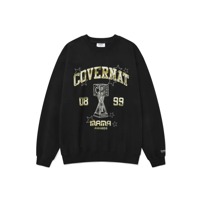 COVERNAT x MAMA FW24 Sweatshirt Unisex Black-0