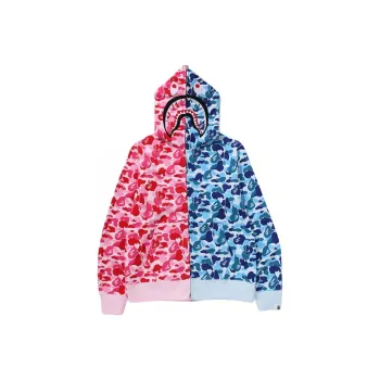 A BATHING APE Abc Camo Separate Shark Full Zip Hoodie