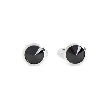 GIORGIO ARMANI Embellished Logo Engraved Earrings