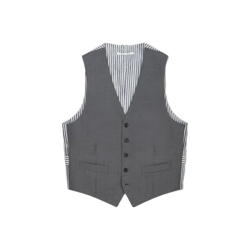THOM BROWNE Vests Men Medium Gray