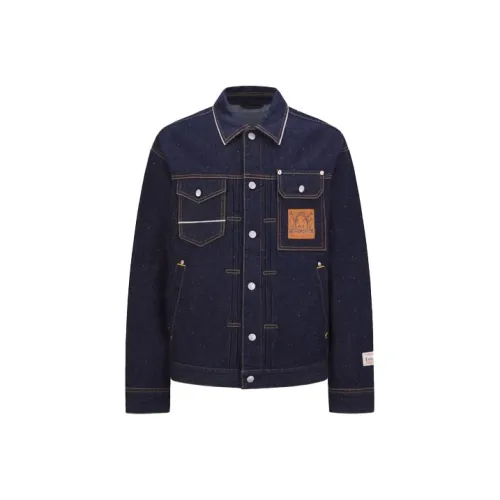 EVISU Denim Jacket Men's Dark Blue