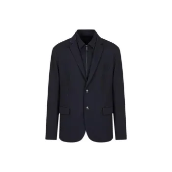 EMPORIO ARMANI SS23 Business Suits Coats Men's Navy
