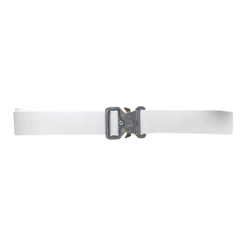 1017 ALYX 9SM Adjustable Elastic Leather Belts Men's White Width: 4CM-0