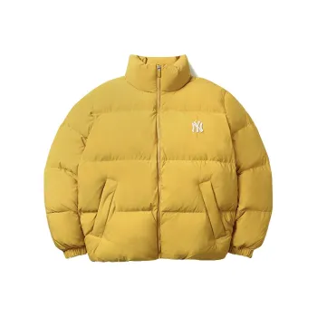 MLB New York Yankees Down Jacket Cropped Unisex Yellow