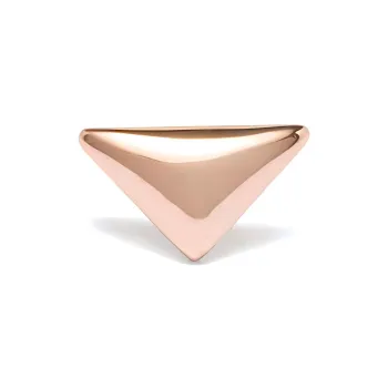 PRADA Karat Gold Stud Earrings Women's Rose Gold