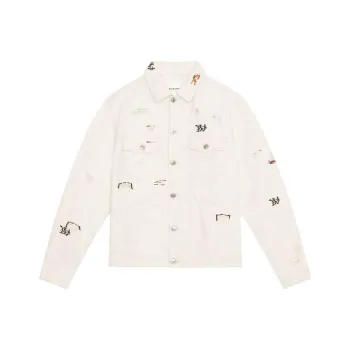 ISABEL MARANT ETOILE Jango Embroidered-detail Denim Jacket