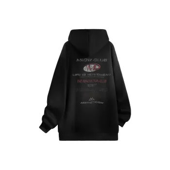 MIIOW Trend Party Series Sweatshirt Unisex Black