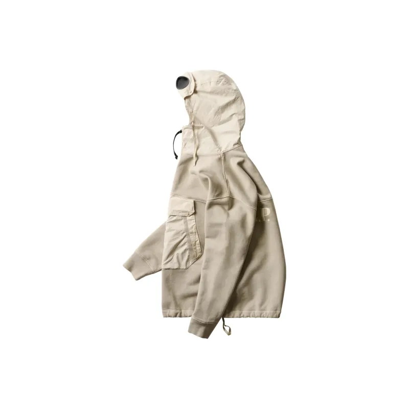 PALACE X C.P. Company Fleece Old Goggle Hood-1