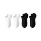 Large Heel Loop Socks 4 Pack (2 White+2 Black)