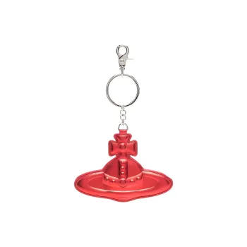 Vivienne Westwood Cow Leather Keychains Women's Red