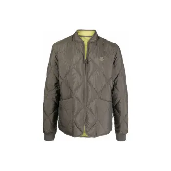 KENZO Solid Color Stand Collar Loose Fit Down Jacket Men's Jasper