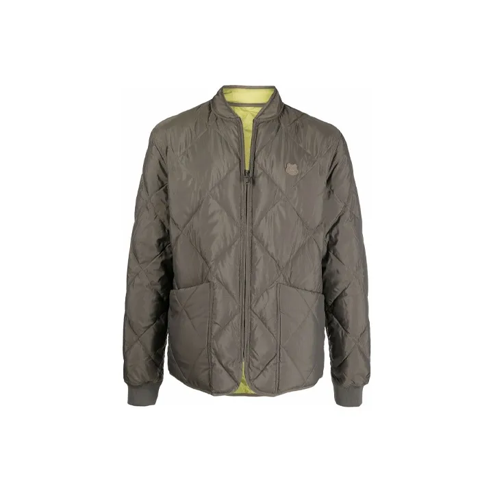 KENZO Solid Color Stand Collar Loose Fit Down Jacket Men's Jasper-0