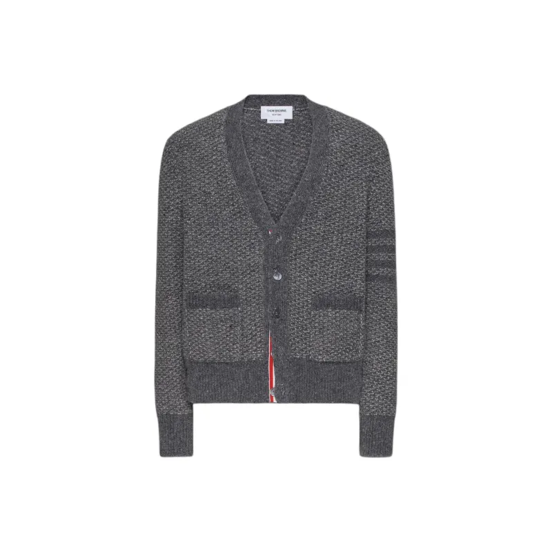 THOM BROWNE V neck Chunky knit Cardigan-0