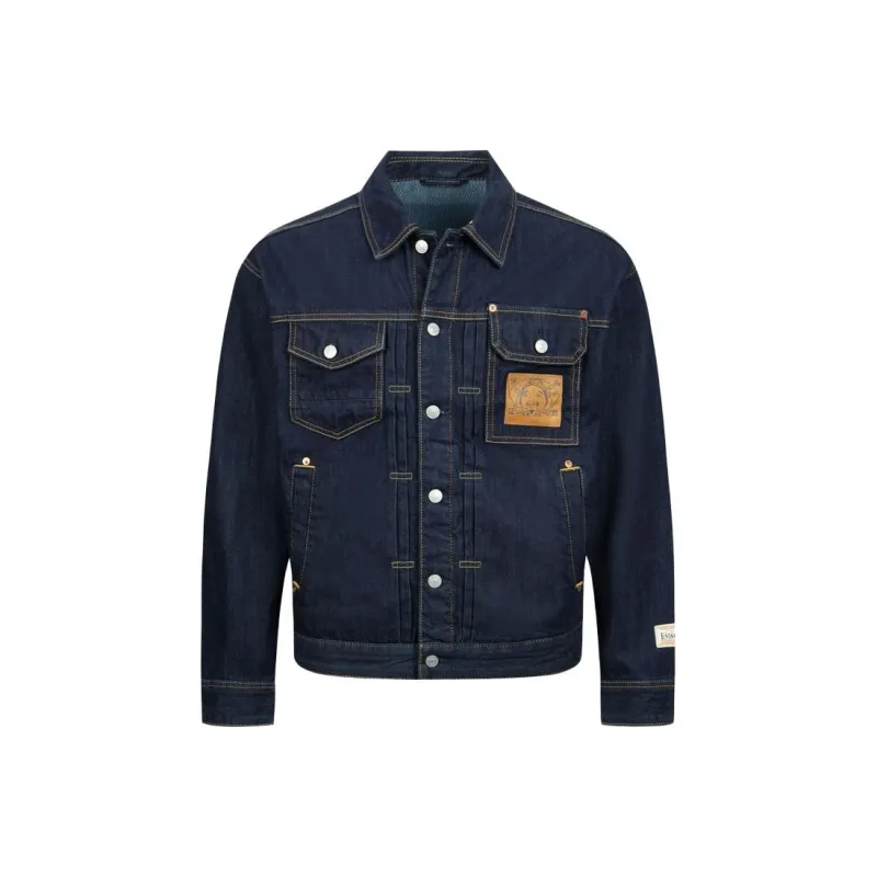 EVISU Denim Jackets Men Denim Blue-0