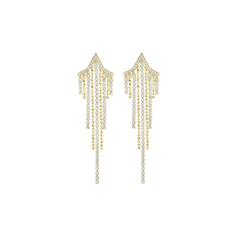Swarovski Fit Earrings Women's Gold/White-0