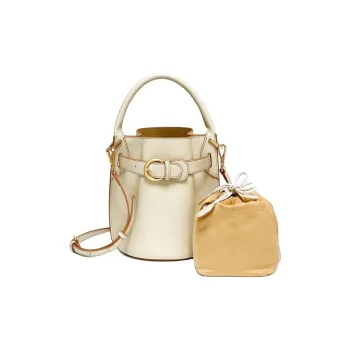 H YXIANG Cow Leather Handbag Women's Multicolor