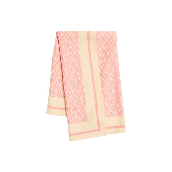 Valentino Toute La V Finished Edge Scarf