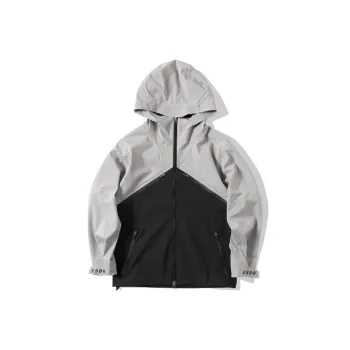 ENSHADOWER Moderate Single Layer Windbreaker Jacket Unisex Black Gray