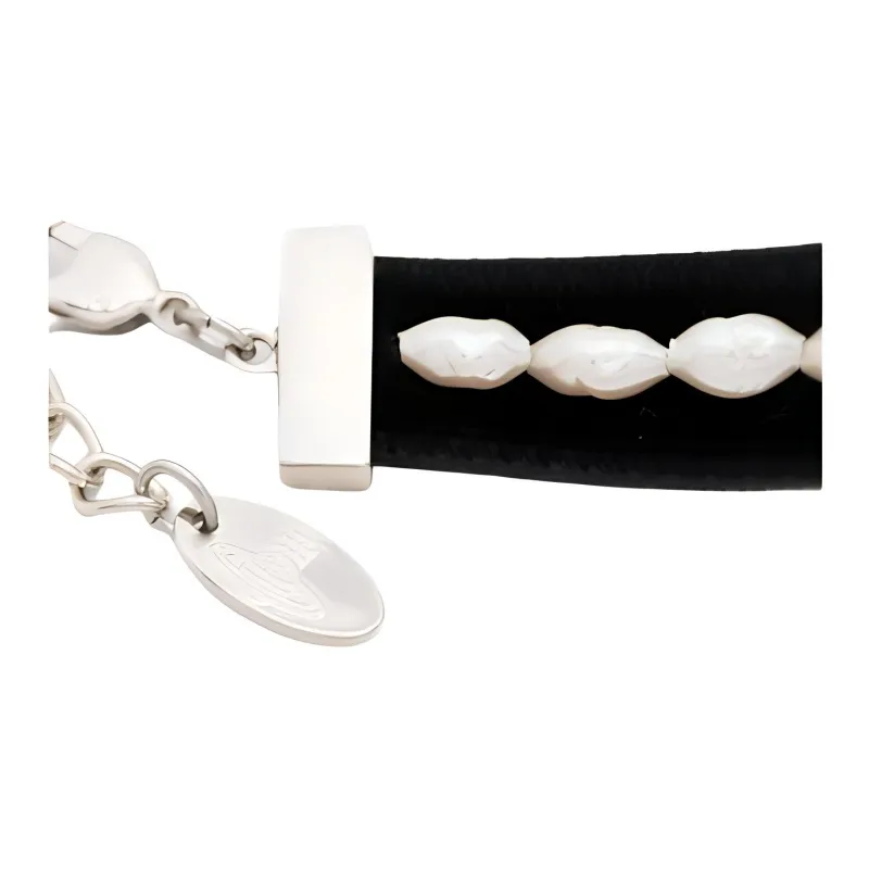 Vivienne Westwood Aleksa Velvet Pearl Chocker-2
