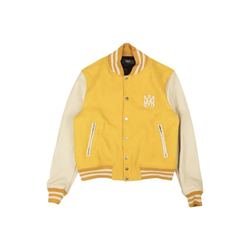 AMIRI Wool Letterman Bomber Jacket-0