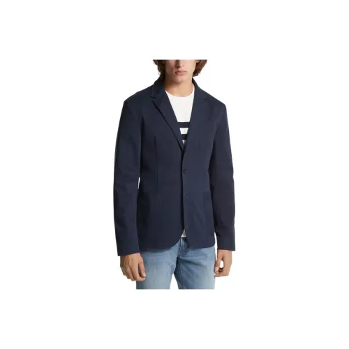 MICHAEL KORS Business Suits Coats Men's Navy Blue