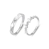 Mobius Butterfly Couple Rings