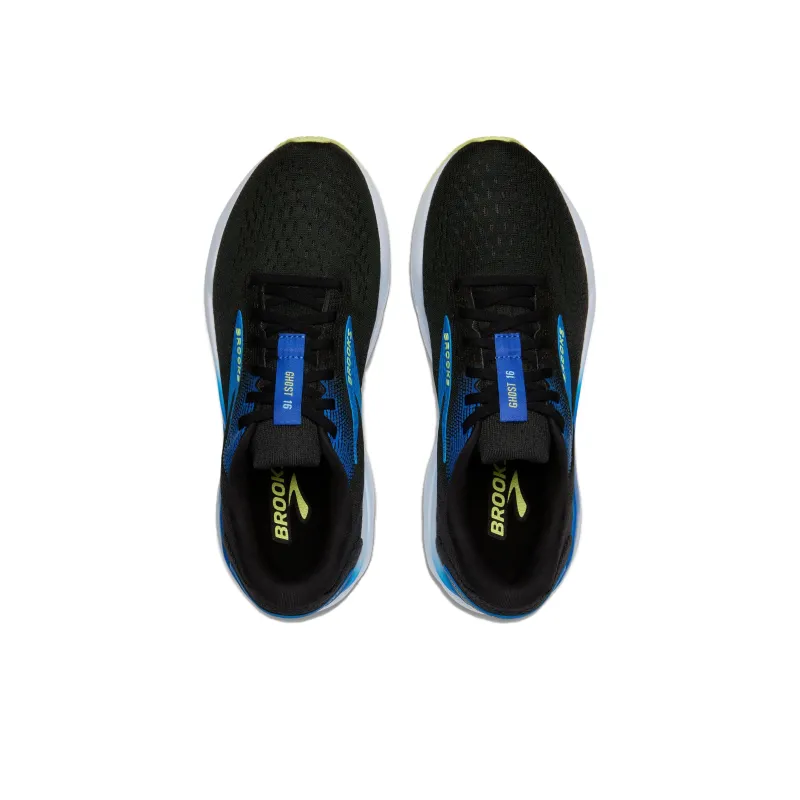 Brooks Ghost 16 Anti Slip Wear Resistant Low Top Running Shoes Men's Black-3