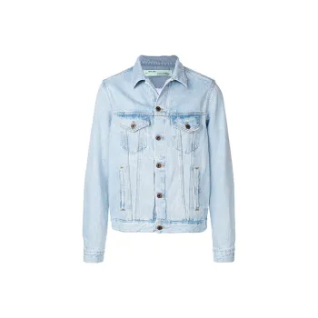 OFF WHITE SS19 Denim Jacket Men's Light Blue