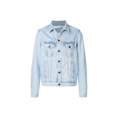 OFF WHITE SS19 Denim Jacket Men's Light Blue
