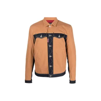 DSQUARED 2 Denim Jacket Men's Orange