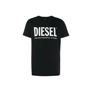 DIESEL Logo Printed Crewneck T Shirt