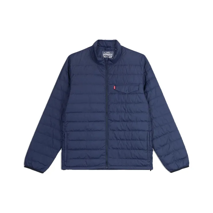 Levis Down Jackets Men Blue-0