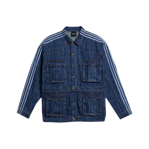 Adidas Originals Ivy Park Monogram Denim Denim Track Jacket All Gender