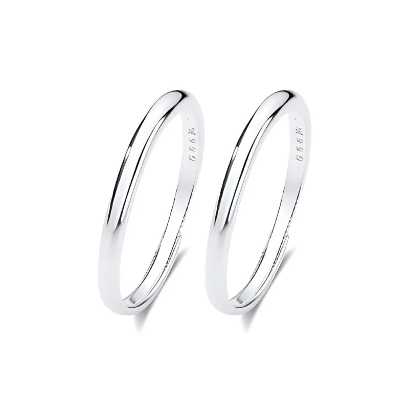 TRUE ME S999 Fine Silver Ring Women's-2
