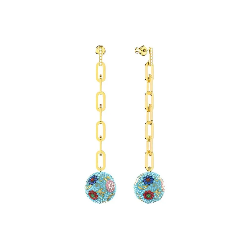 Swarovski Flower Of Fortune Necklaces Women's Gold Plated-3