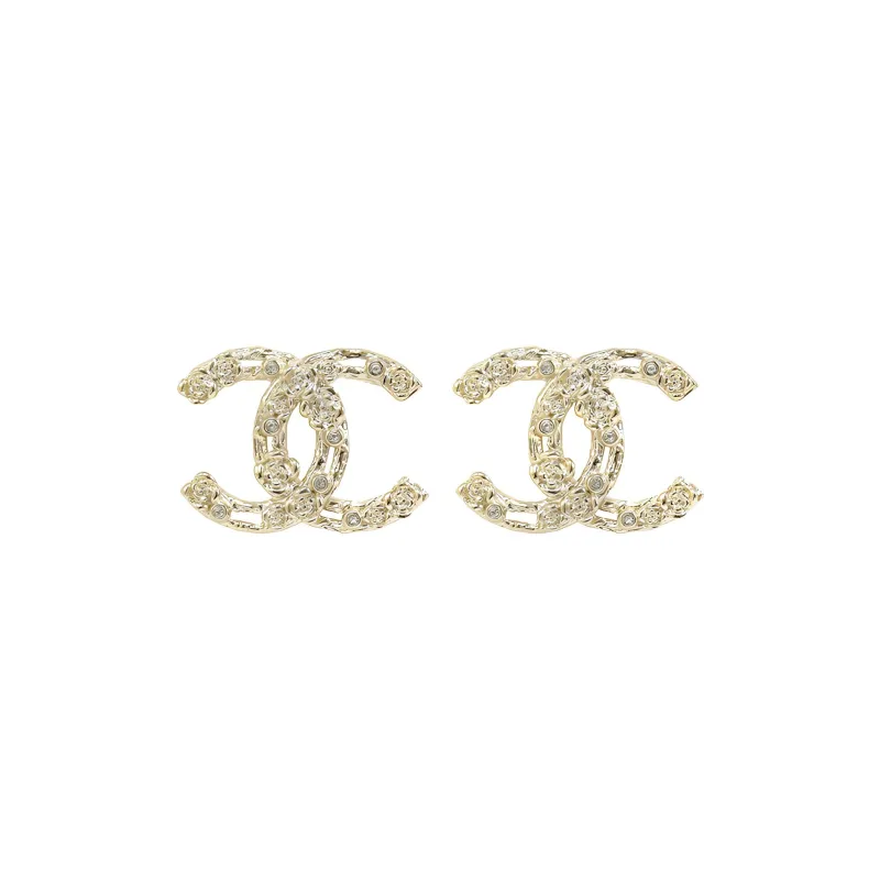 CHANEL 22c Early Spring Earrings Women's Light Gold-0