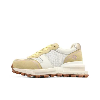 NAVIGARE Small Sailboat Height Increasing Low Top Casual Shoes Women's Light Yellow White