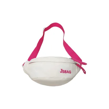 BUBM Nylon Fanny Pack Unisex Black/Yellow/Pink/Blue/White & Green/White & Rose Red