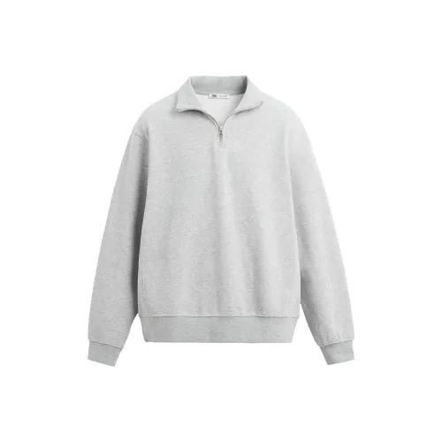 ZARA Sweatshirt Men's 1Zebra Print Gray