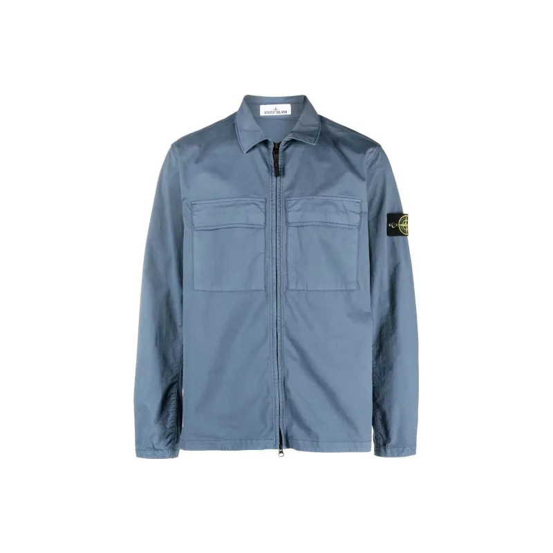 STONE ISLAND SS23 Jackets Coats Men's Haze Blue-0