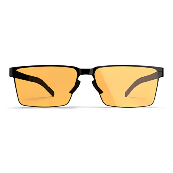 MID Plate Frame Rectangular Sunglasses Unisex Black