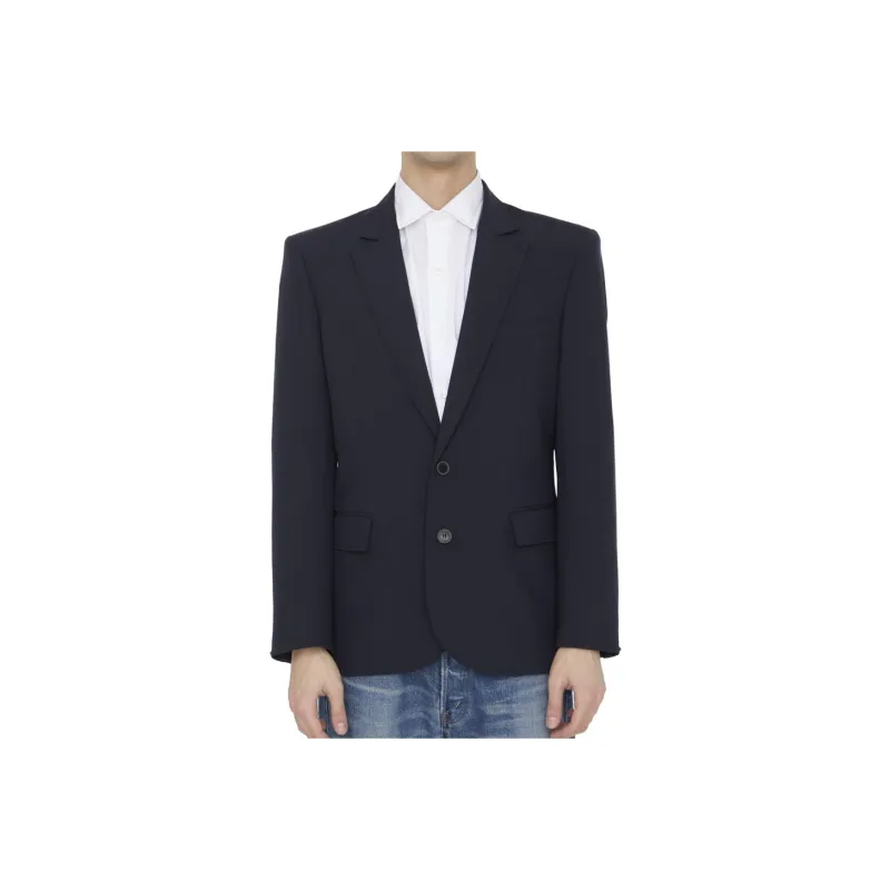 Valentino Single Breasted Long Sleeved Jacket-0