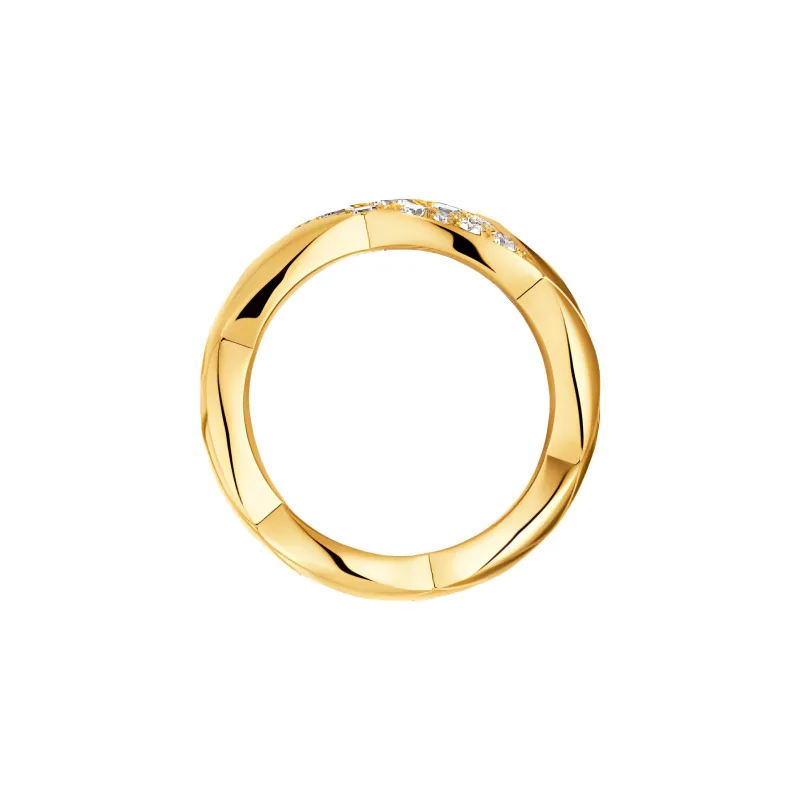 CHANEL 18K Gold, Diamond Rings Unisex Gold-1